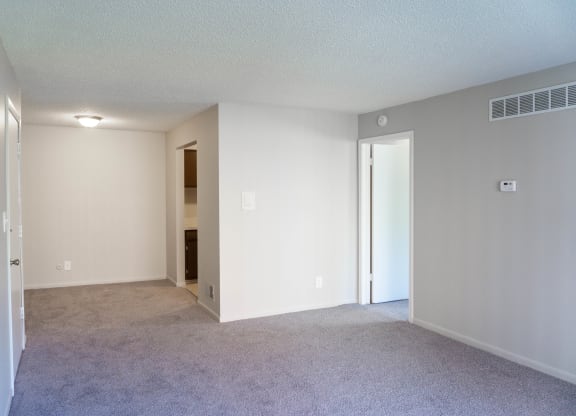 Spacious living space at Carriage House Apartments in Flint, Michigan