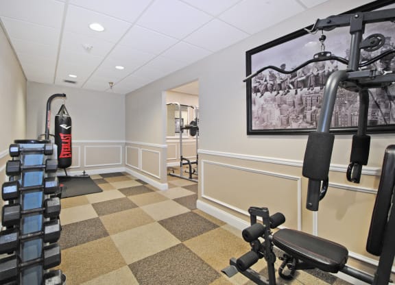 the exercise room at the inn at the crossroads