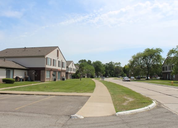 Neighborhood, sidewalks