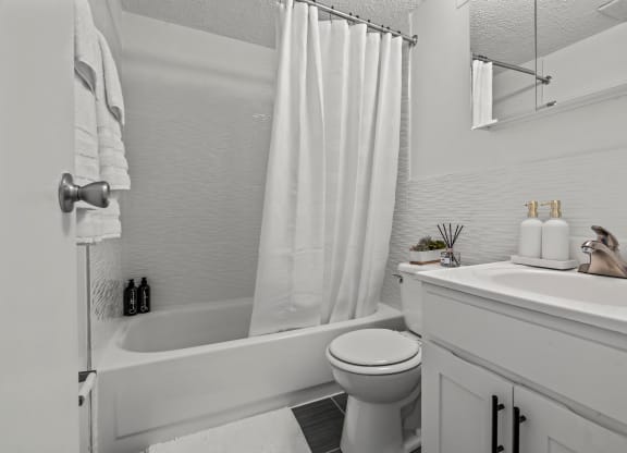 Bathroom With Bathtub at Rushwood Apartments, Philadelphia, 19154