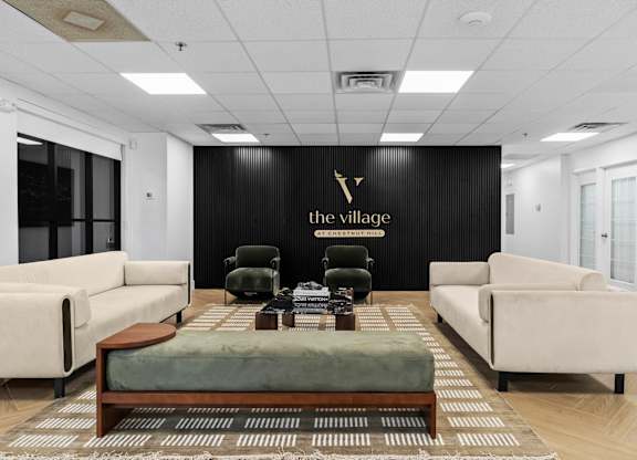 Reception lobby at Chestnut Hill Village Apartments, Philadelphia, PA