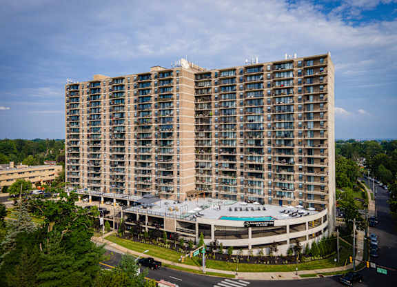 Building exterior at PREMIER @ CITY LINE, Philadelphia, Pennsylvania