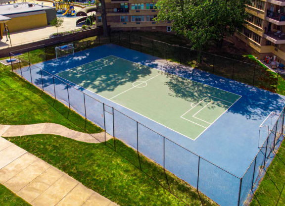 Basketball Court at Parkview Towers, Collingswood, New Jersey