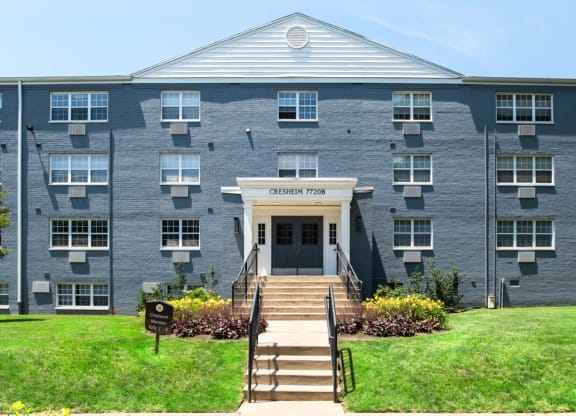 Exterior, front view at Chestnut Hill Village, Pennsylvania, 19118