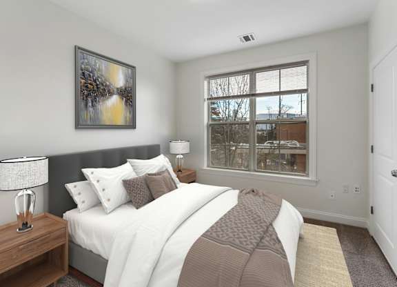 Spacious Bedroom at Park Square Apartments, Rahway, NJ