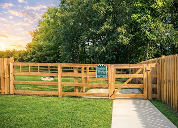 Welcoming dog park entrance designed for playful moments.
