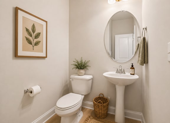 Half bathroom on the 1st floor