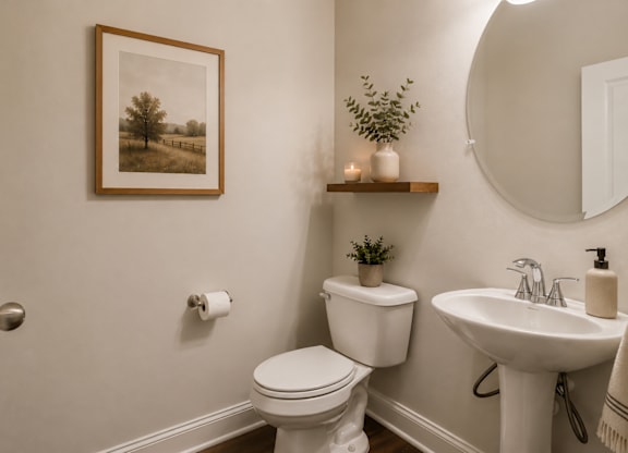 Half bathroom on the 1st floor
