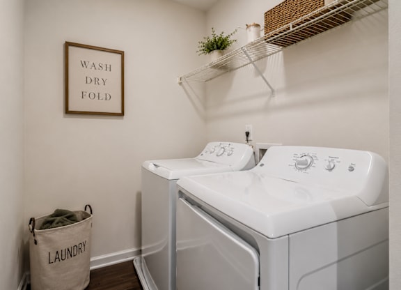 Full size washer and dryer