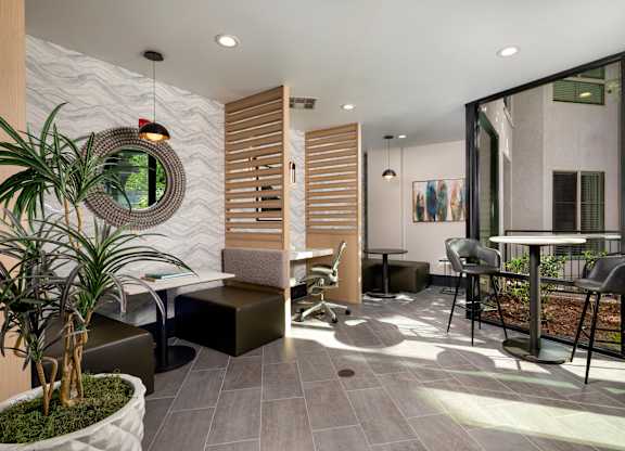 Business Center at Accent Apartments, California