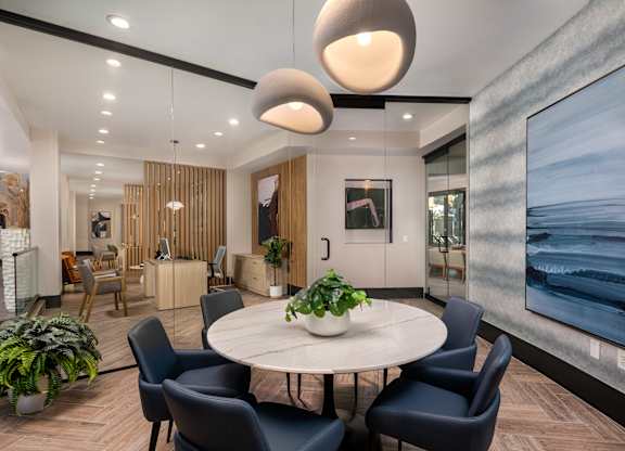 Lobby Interior at Accent Apartments, Los Angeles, California