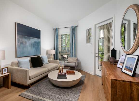Luxury Living Room at Accent Apartments, Los Angeles, CA