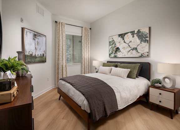 Designer Bedroom at Accent Apartments, Los Angeles, CA