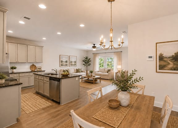 Open-concept living area designed for comfort, relaxation, and everyday living.