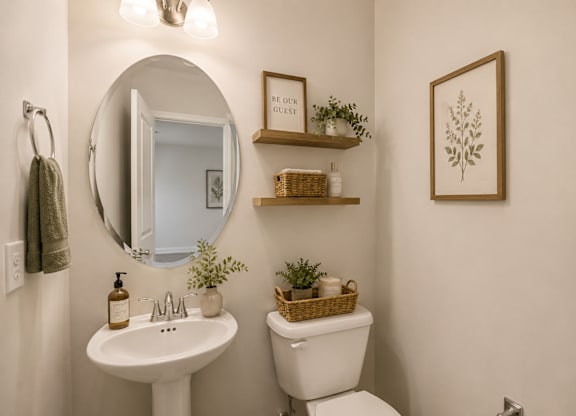 Half bathroom on the 1st floor