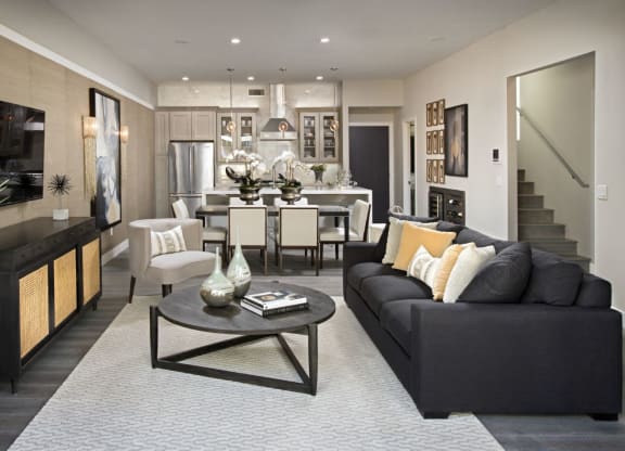 Modern Living Room at Novella Arcadia, Phoenix, AZ, 85018