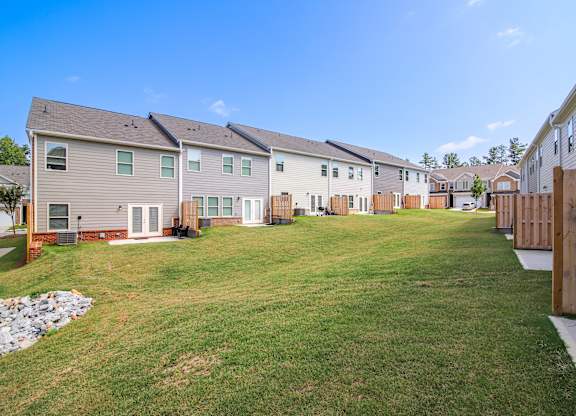 Spacious private backyards provide the perfect setting for relaxing, entertaining, and enjoying outdoor living.