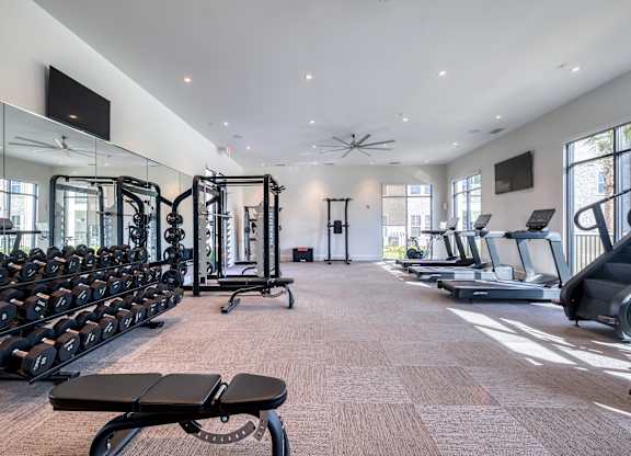 Resident clubhouse gym.
