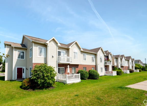 Classic Exterior View of Property at Blueberry Hill Apartments, New York