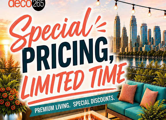 A promotional image for a special pricing, limited time offer on a 2 bedroom apartment.