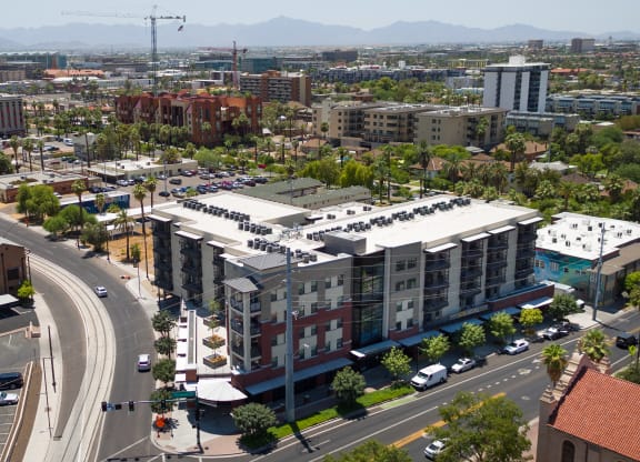 Exterior View Of Union at Roosevelt Apartment Building In Phoenix, AZ