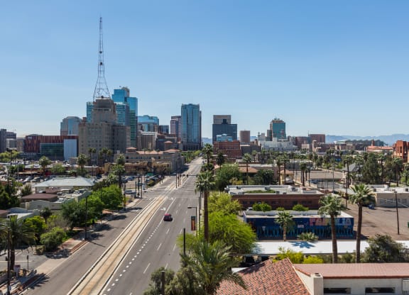 Views Of Downtown Phoenix At Union at Roosevelt Apartments
