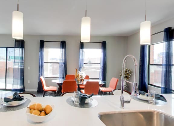 Open Concept Kitchen Layout At Union at Roosevelt Apartments In Phoenix, AZ