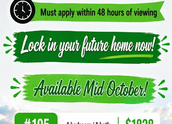 A promotional image for Violett on Melrose advertising a $1,000 look and lease offer.