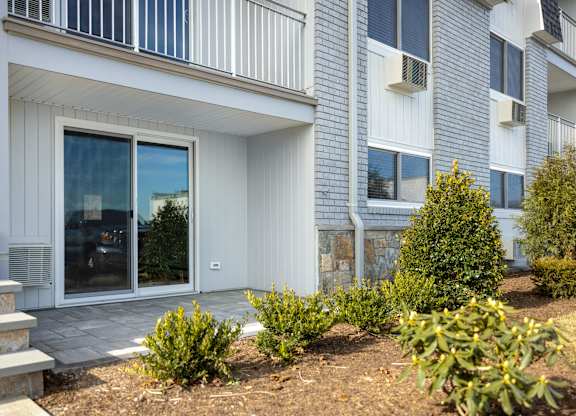 Large patio with lovely views  at 151 Ocean Road LLC, Narragansett, RI