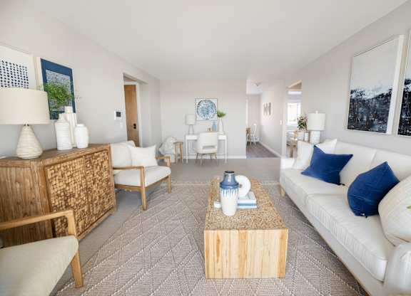 Sophisticated Living Room at 151 Ocean Road LLC, Rhode