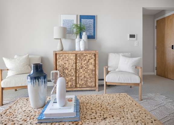 Modern Art Deco Living Room at 151 Ocean Road LLC, Narragansett, RI, Rhode