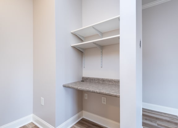 Drum hill one bedroom apartment storage space