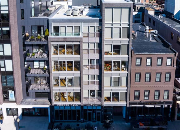 26 West broadway exterior across from the red line mbta and above warden hall