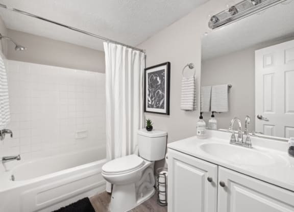a bathroom with a toilet sink and bathtub