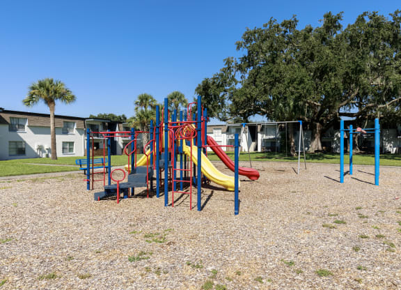 our playground is just across the street from our apartments