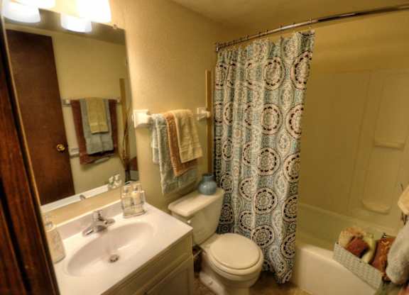 a bathroom with a toilet and a sink and a shower