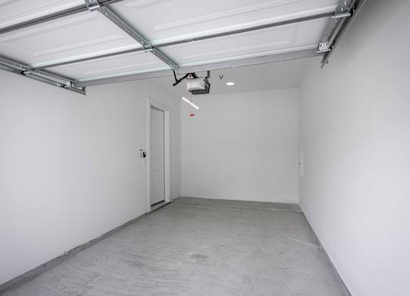 an empty finished garage
