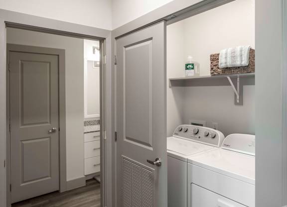 In-home, full-size, washer and dryer