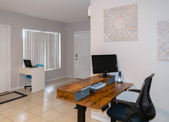 The leasing office at Park Apartments in Daytona Beach, FL