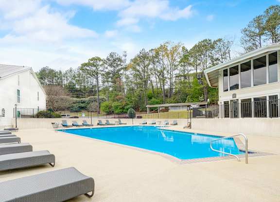 the swimming pool at our apartments at Hills at Hoover 35216