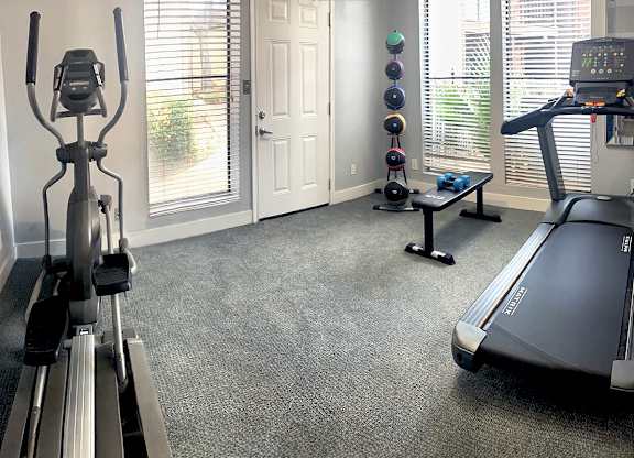 The brand new gym at Hudson at Westchase apartments in houston
