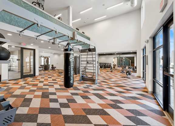 Fitness center at 1900 Parmer Apartments in Austin TX