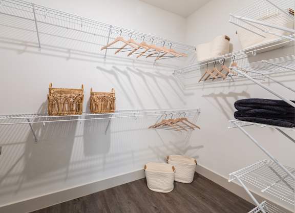 Large closet at 1900 Parmer Apartments in Austin TX