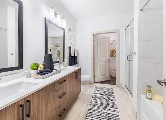 Bathroom at 1900 Parmer Apartments in Austin TX