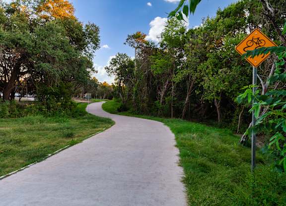 Nearby bike path at 1900 Parmer Apartments in Austin TX