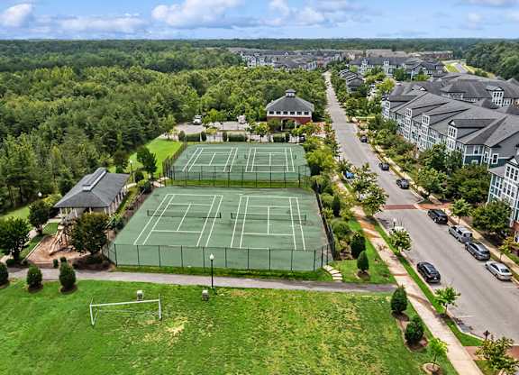 Aerial Tennis Courts and Soccer fields at Westerchester at the Pavillions in Waldorf MD