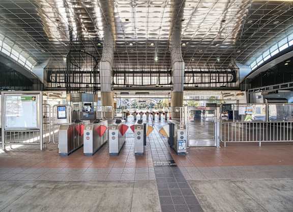 Nearby train station at Altitude Apartments in South San Francisco CA