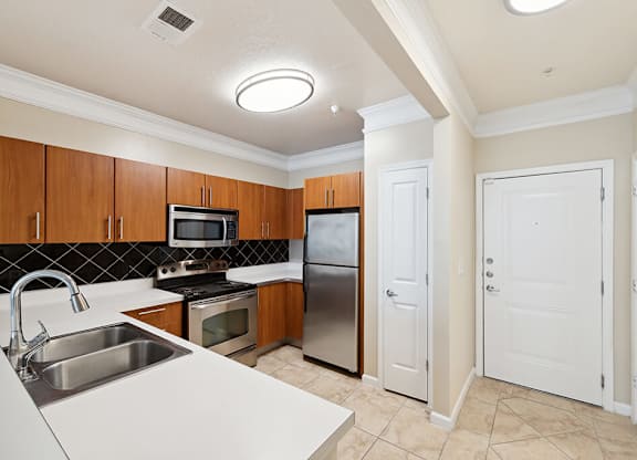 Kitchen with sink at Westerchester at the Pavillions in Waldorf MD