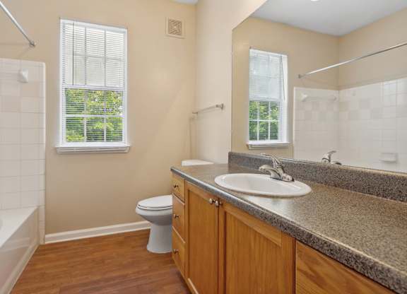 Bathroom with sink at Longwood Vista Apartment Homes in Atlanta GA