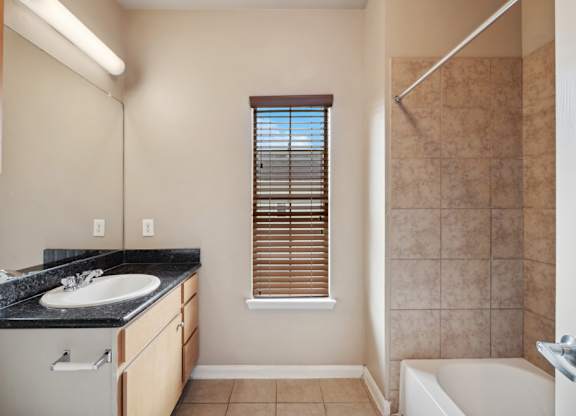 Updated bathroom at Parkway Ranch Rental Homes in Houston TX